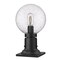 Z-Lite Laurent Outdoor Pier Mounted Fixture, 1-Light, 8 In.W x 13.5 In.H, Black/Clear Seedy 599PHM-533PM-BK - alternate 5